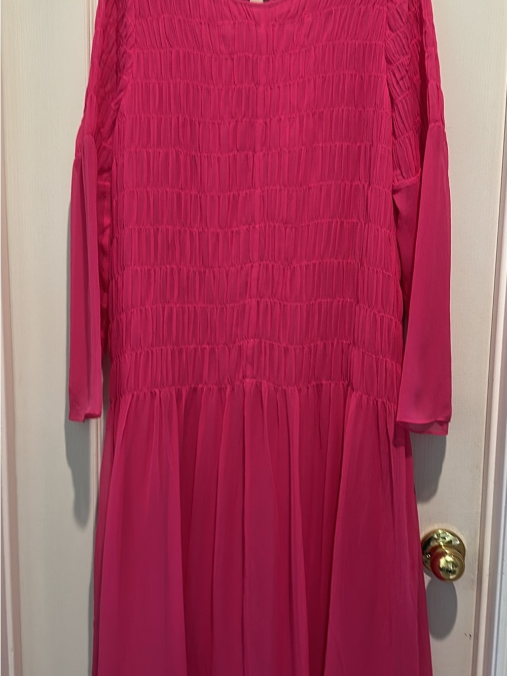 AYR Fuchsia hot pink MODEST Apostolic The Something Special Silk Dress